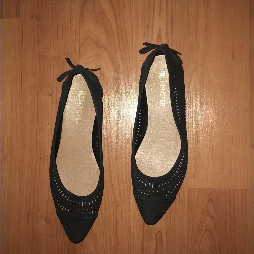 Black Restricted Flats
